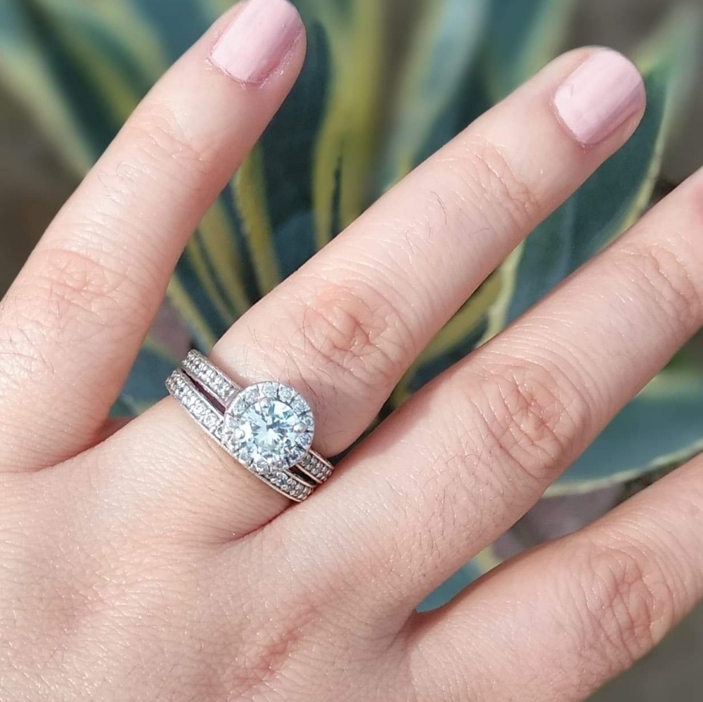 Moissanite ring size 8